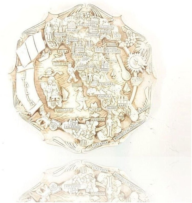 Trade Shop Traesio - Trade Shop - quadretto decorativo con base souvenir italien 3D monument city 18CM -