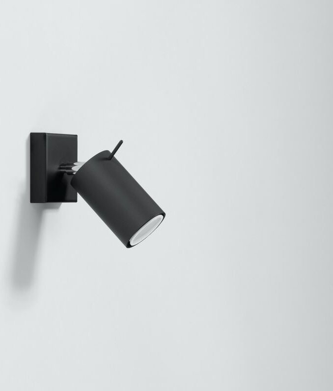 Wandleuchte GU10 Schwarz Küche Metall Modern Wandlampe