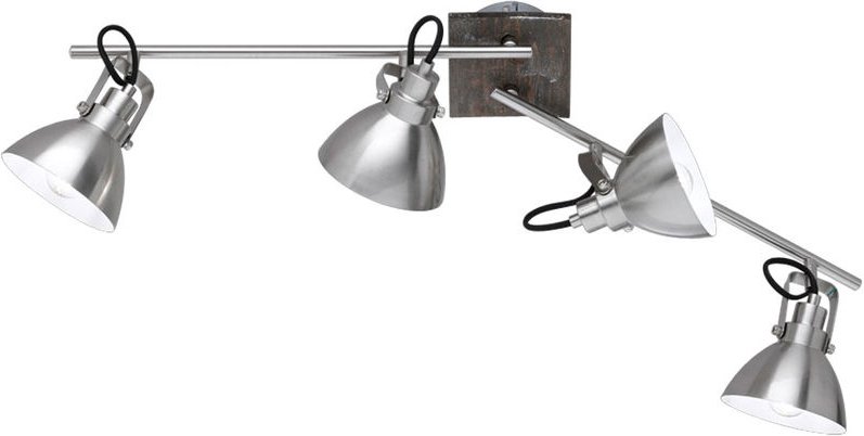 Thumbnail - Decken Lampe Wohn Ess Zimmer Beleuchtung Holz Optik Spot Strahler verstellbar TRIO 805000430