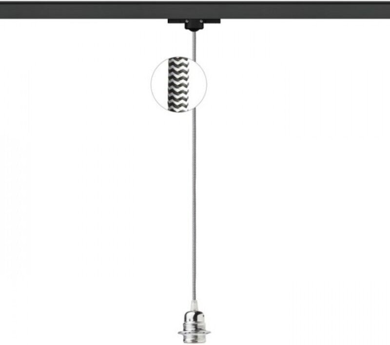 Cavo in tessuto ELISA per portalampada da soffitto a sospensione per binario trifase AN+CB/N+PC 230V E27 28W