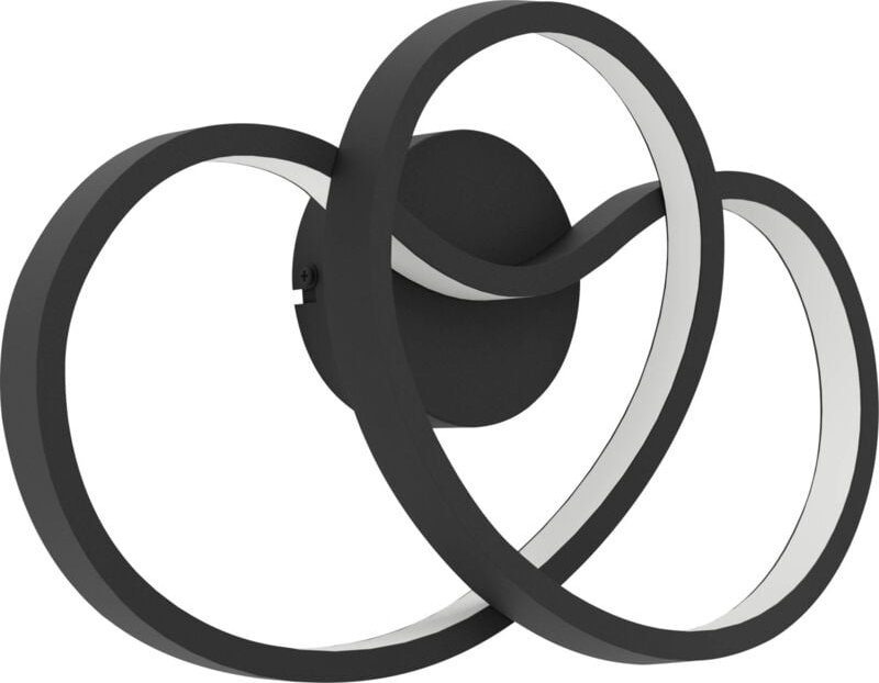 Thumbnail - Eglo LED Deckenleuchte Gianella schwarz weiß 37 x 21,5 cm Deckenlampen & Kronleuchter