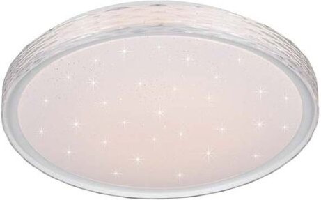 LED Deckenleuchte Deckenlampe Wohnzimmerlampe Metall weiß Dimmbar LED D 39 cm