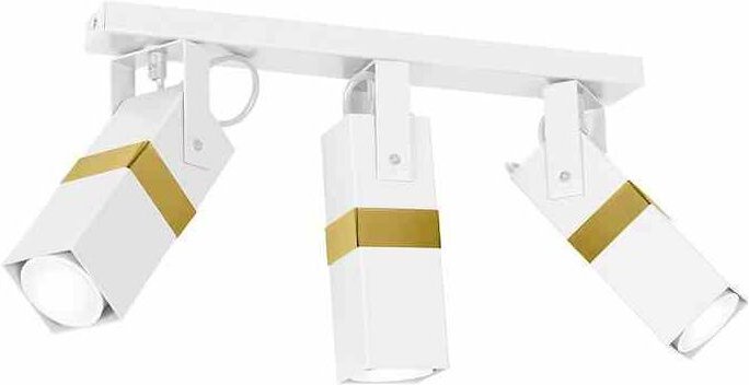 VIDAR WEISS/GOLD Deckenleuchte 3xGU10