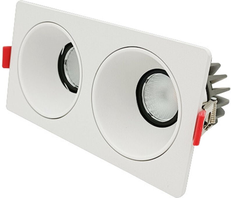 LED-Einbaustrahler 7W, kreativ, drehbar, LED-Einbau-Deckenleuchte, dekorativ, Aluminium, COB-Einbau