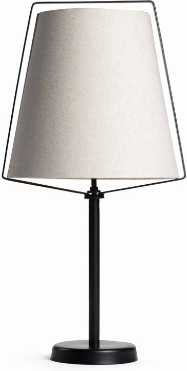 Thumbnail - Design-Tischlampe mit Lampenschirm aus Leinen