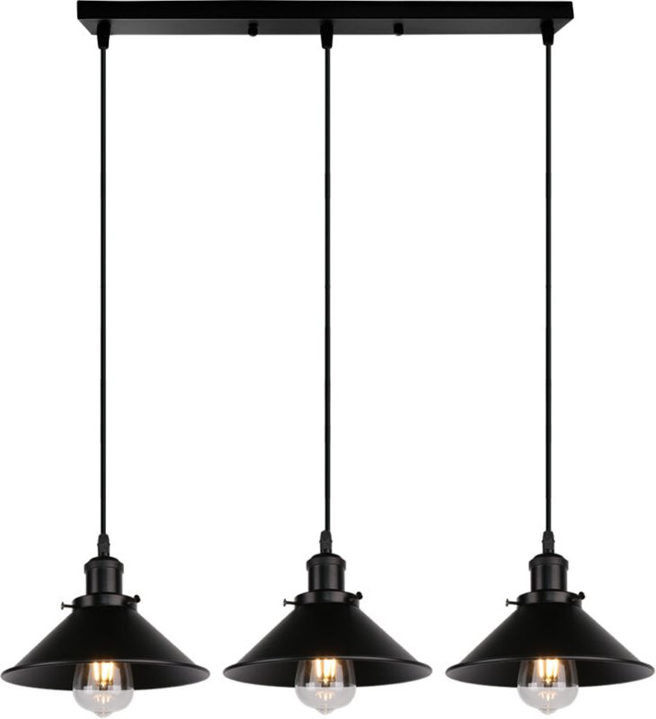 3-Flammige Pendelleuchte Industrial Eisen Regenschirm Lampenschirm E27 Hängeleuchte für Esstisch Küche Bars Bauernhaus -...