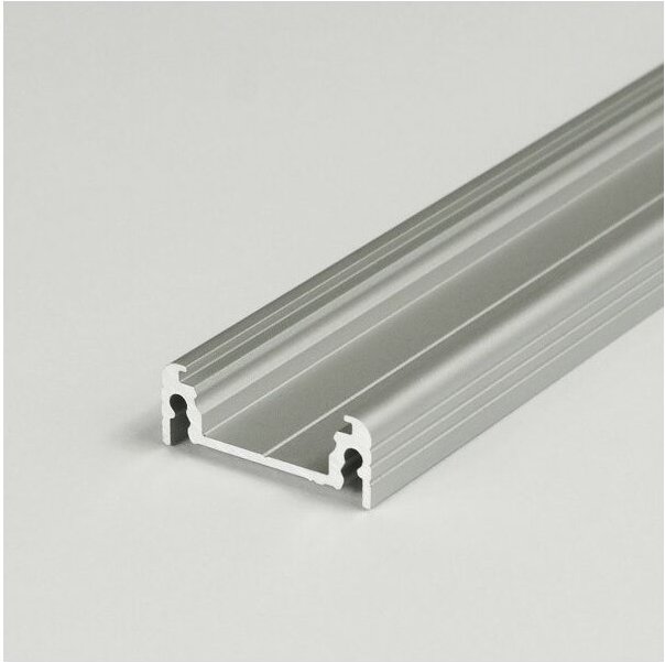 Proviston - led Aluminiumprofil 24 x 9 x 2000 mm Silber Eloxiert Led-Beleuchtung Indirekte Beleuchtung led Leisten 1 Stü...