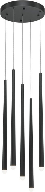 Maytoni Cascade Moderne Cluster-Pendelleuchte, schwarz, 2400 lm, 5 x LED