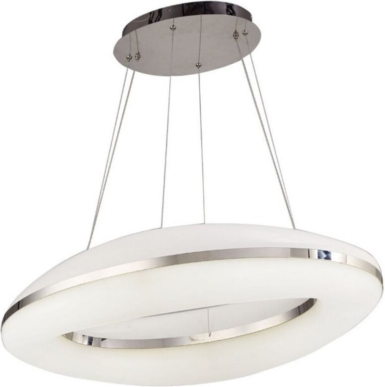 Inspired Mantra - Oakley - Deckenanhänger 80W LED 3000K, 6400lm, poliertes Chrom, mattiertes Acryl