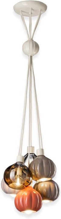 DECO' AFOXE C2657, Pendelleuchte in Keramik und Glas, Ferroluce