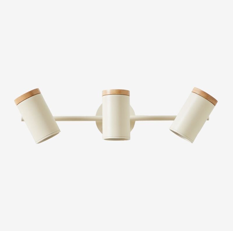 Amaranto 3-flammige Wandleuchte Beige Tapioca - Sklum