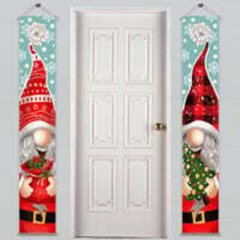 Tonchean - Weihnachtsfeier-Dekorationen, Weihnachts-Hintergrund-Stoffbanner, Weihnachtsdekoration, Weihnachts-Couplets m...