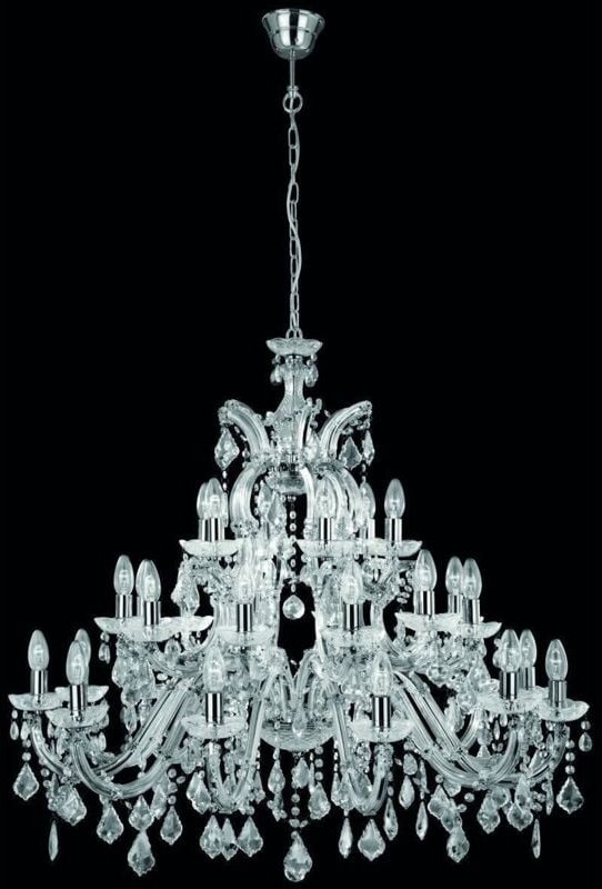 Thumbnail - Searchlight Marie Therese - 30 Light Crystal Chandelier Chrome Finish, E14