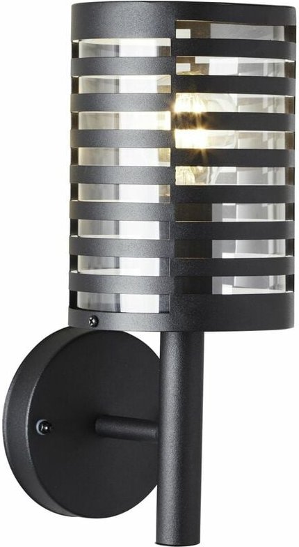 Thumbnail - Lampe, Venlo Außenwandleuchte schwarz matt, Edelstahl/Kunststoff, 1x A60, E27, 40W,Normallampen (nicht enthalten) - Bril...