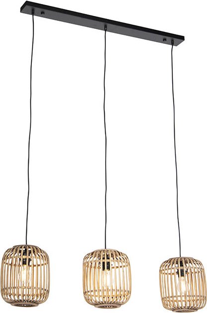 Rural Hängelampe Rattan 3-Licht - Manila