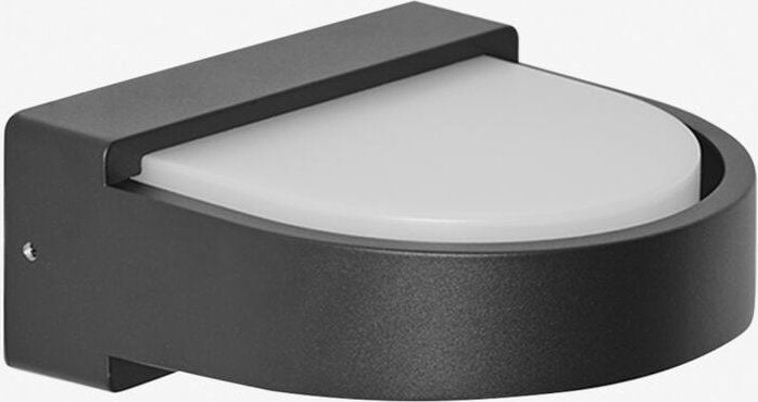 Sklum - LED-Wandleuchte für den Außenbereich aus Aluminium Uveria Schwarz