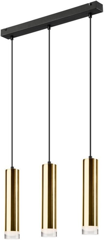 Thumbnail - Lamkur Diego Stab-Pendel-Deckenleuchte Gold, 3x E27