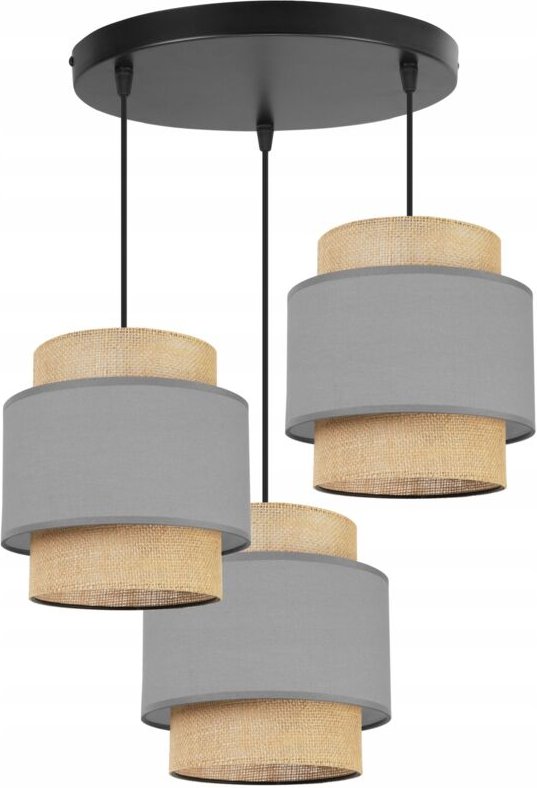 Hängelampe, Deckenleuchter, Lampenschirm, Boho Juta