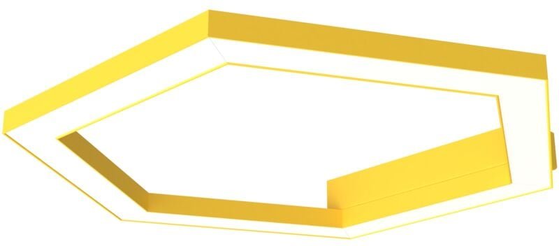 Lumicom - esagono plafoniera Ø40 monocolore opaco