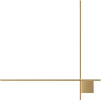 Cruez - moderne goldene LED-Wandleuchte 80 cm