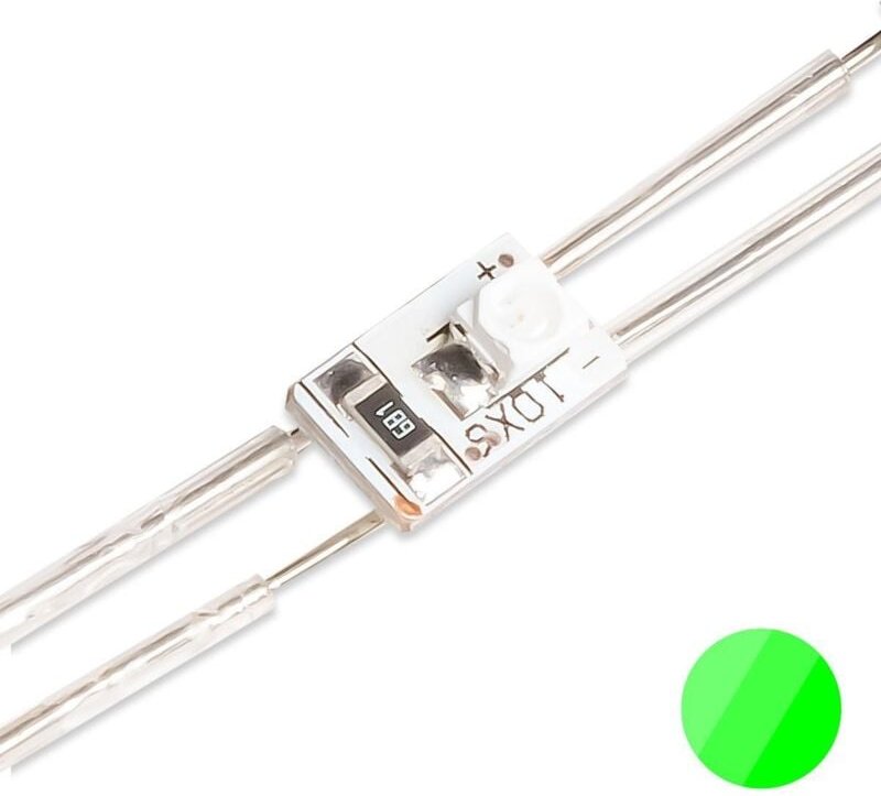 LED Module SMD2835 2 Chip 12V 0,24W 38LED/m 5 Meter - Lichtfarbe: Grün