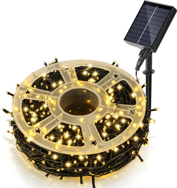 Thumbnail - SWANEW LED Solar Lichterkette 100M 1000LEDs Wasserdicht und mit 8 Modi für Außen Innen Garten Party & Weihnachtsdeko Out...
