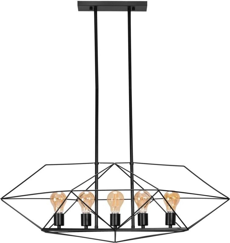Toolight Deckenlampe App1037-5cp Black