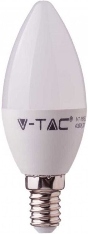 V-tac - LED-Glühbirne, Chip Samsung E14, 4,5 w, 100 lm/W, Kerze, Kaltweiß