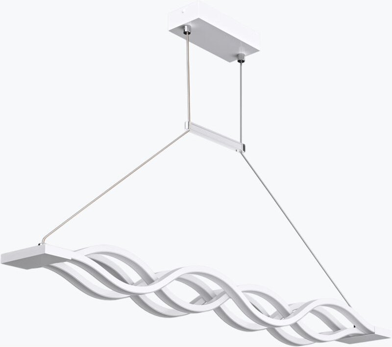 Pendelleuchte Esstisch 106cm led Hängelampe für Esszimmer, dimmbar Hängeleuchte mit Fernbedienung, 60W Weiß Esstischlamp...