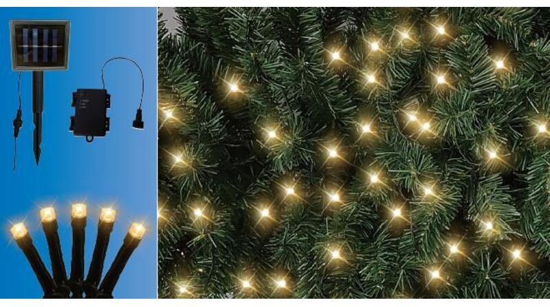 Thumbnail - Led Lichterkette Solar Außen 19,3 m warmweiß Timerfunktion Innen/Außen - Trendline