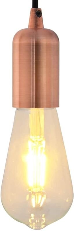 Lampenfassungen 2 Stk. Rot-Bronze E27 Vidaxl