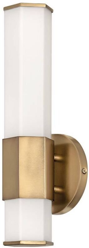 Thumbnail - Hinkley Facet Integrierte led Badezimmer Wandleuchte Heritage Messing, 3000K, IP44 - Elstead