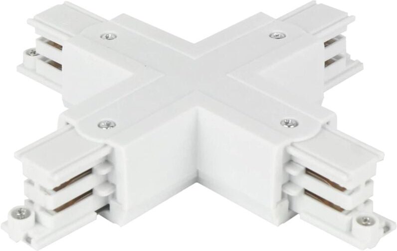 Led Line - Verbinder x für 3-Phasen-Stromschiene lumicanto Weiß mit Einspeisemöglichkeit prime