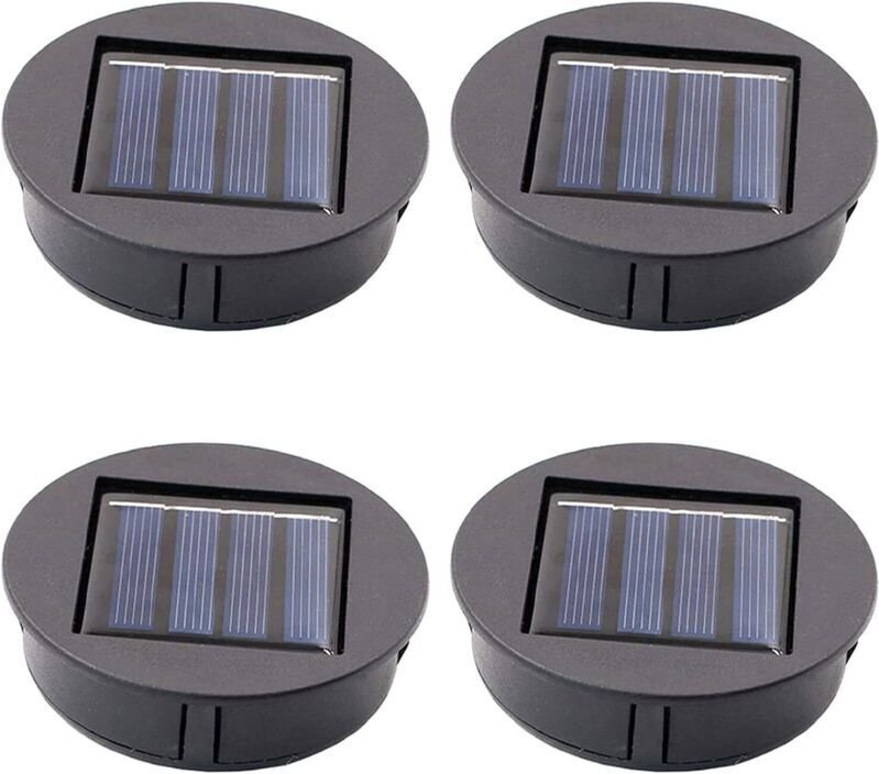 Set mit 4 Ersatz-Solarlaternen, LED-Solarpanel, Ersatzteile für Solarlaternen, Laternenersatz, Hängelaternen, Garten, Te...