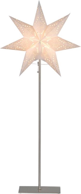 Thumbnail - Best Season - Star Trading Stehlampe Weihnachtsstern Sensy von Star Trading, 3D Papierstern Weihnachten in Weiß mit Meta...