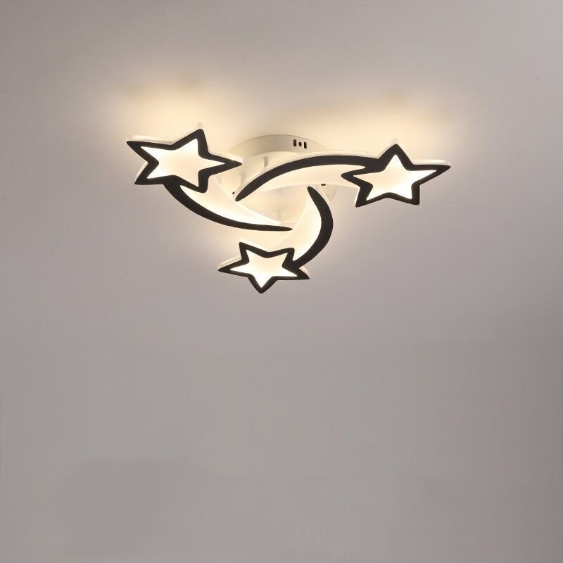 30-W-LED-Deckenleuchte, moderne sternförmige Deckenlampe für Schlaf- und Kinderzimmer, 6000 K kaltweißes Licht
