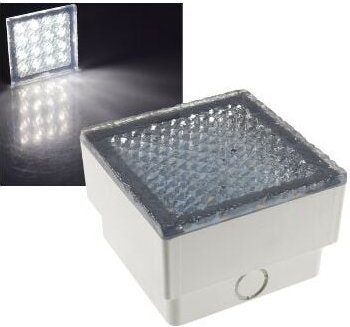 LED Pflasterstein 10x10x7cm, IP67, 230V, 1,5W