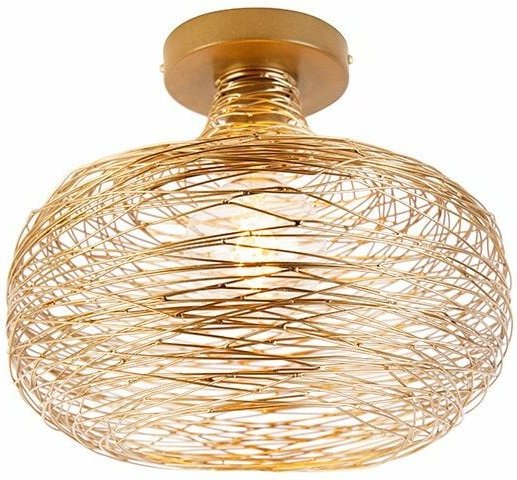 Design Deckenleuchte Gold Stahl - Sarella