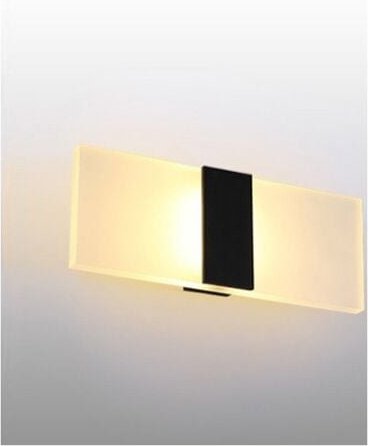 12 w Wandleuchte für den Innenbereich, gebürstetes Schwarz, warmes Licht, Wandleuchte für den Innenbereich, ac 85–265 (v...