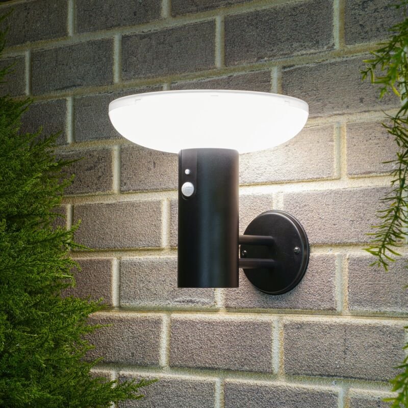 Esotec - Solar Wandleuchte Luna mit Bewegungssensor H=23,5 wetterfest IP44 102938