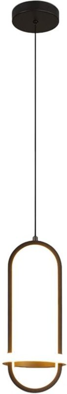 Schwarze LED-Pendelleuchte, 21 W, dimmbar, 15 cm x 15 cm x 35 cm, Schwarz, für Wohnzimmer und Esszimmer