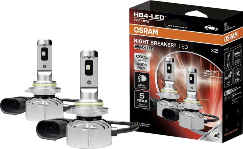 Osram - Automotive 9006DWNBSM-2HB led Leuchtmittel night breaker® led smart HB4 12 v