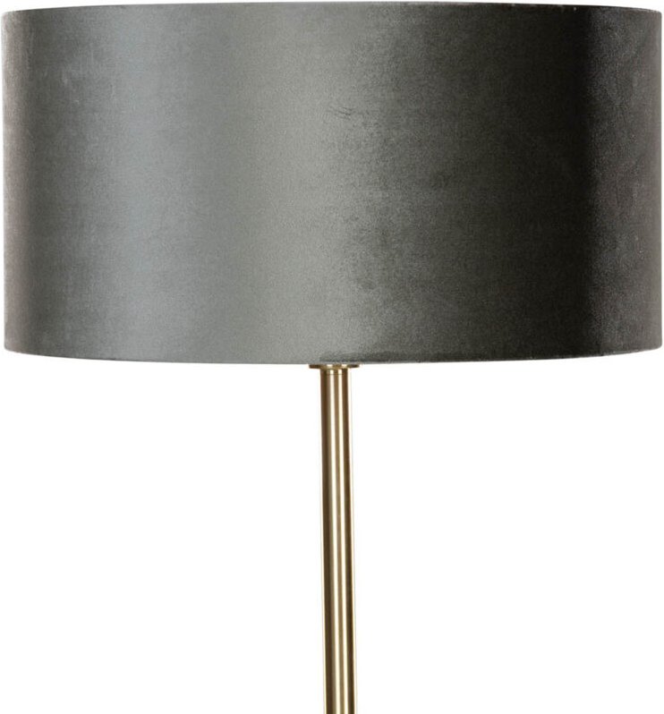 Stehleuchte Messing mit Samt-Schirm Grün 50cm - Simplo