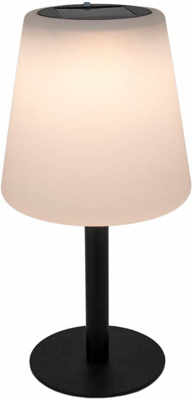 Led Solar Tischleuchte - 30 x 15 cm - Deko Lampe warm weiß für Innen und Außen - Beleuchtung für Garten Balkon Terrasse ...