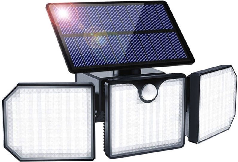 Lampes d'extérieur solaires à détecteur de mouvement à 230 LED Lampes d'extérieur à mouvement de sécurité solaire sans f...