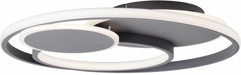 Runda led Deckenleuchte 50cm dunkelgrau matt 1x led integriert, 43W led integriert, (Lichtstrom: 5200lm, Lichtfarbe: 300...