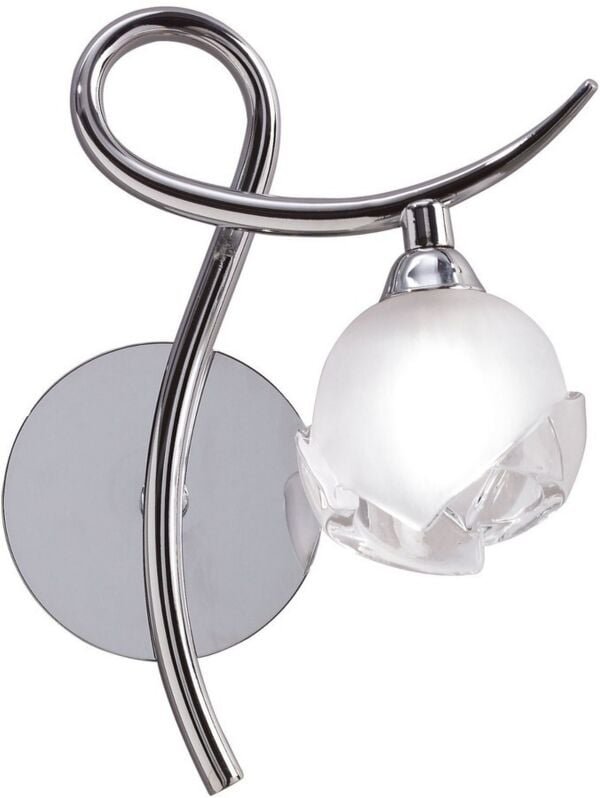 Inspired Mantra - Fragma - Wandleuchte rechts geschaltet 1 Licht G9, Chrom poliert