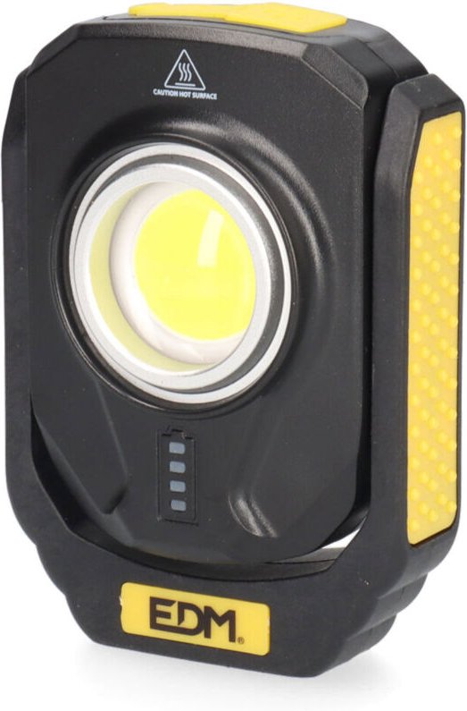 EDM - Kompakte wiederaufladbare LED-Taschenlampe 10 w, 3 Modi, IP44 36442