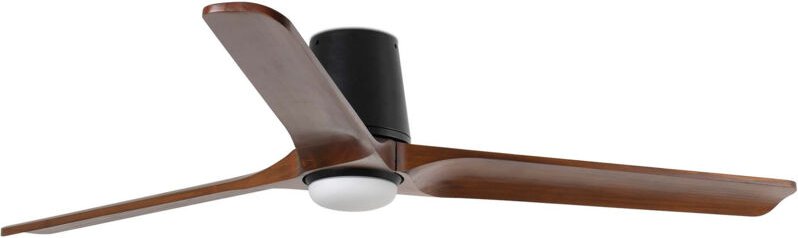 Faro Heywood Tub Großer Deckenventilator mit 3 Flügeln, Mattschwarz, Walnuss, mit Licht 2700 – 4000 – 6000 K, Tuya Smart...