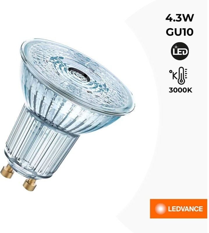 Ledvance - Osram 608115 led Glühbirne Parathom PAR16 50 830 GU10 36° 4,3W 350lm